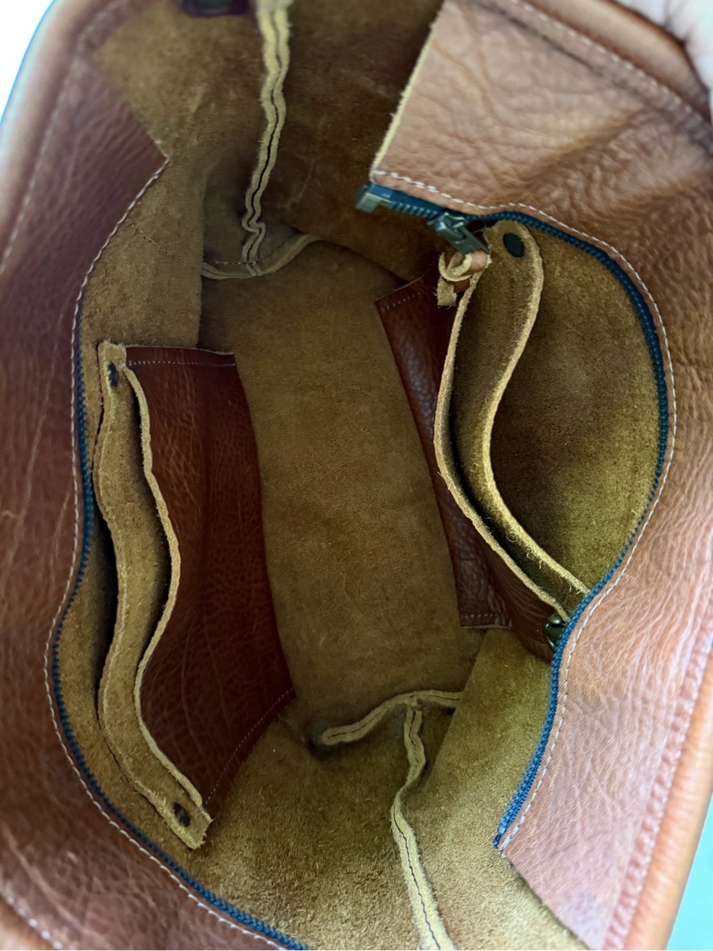 Go Forth Goods medium Avery tote in saddle - Picture 10 of 15